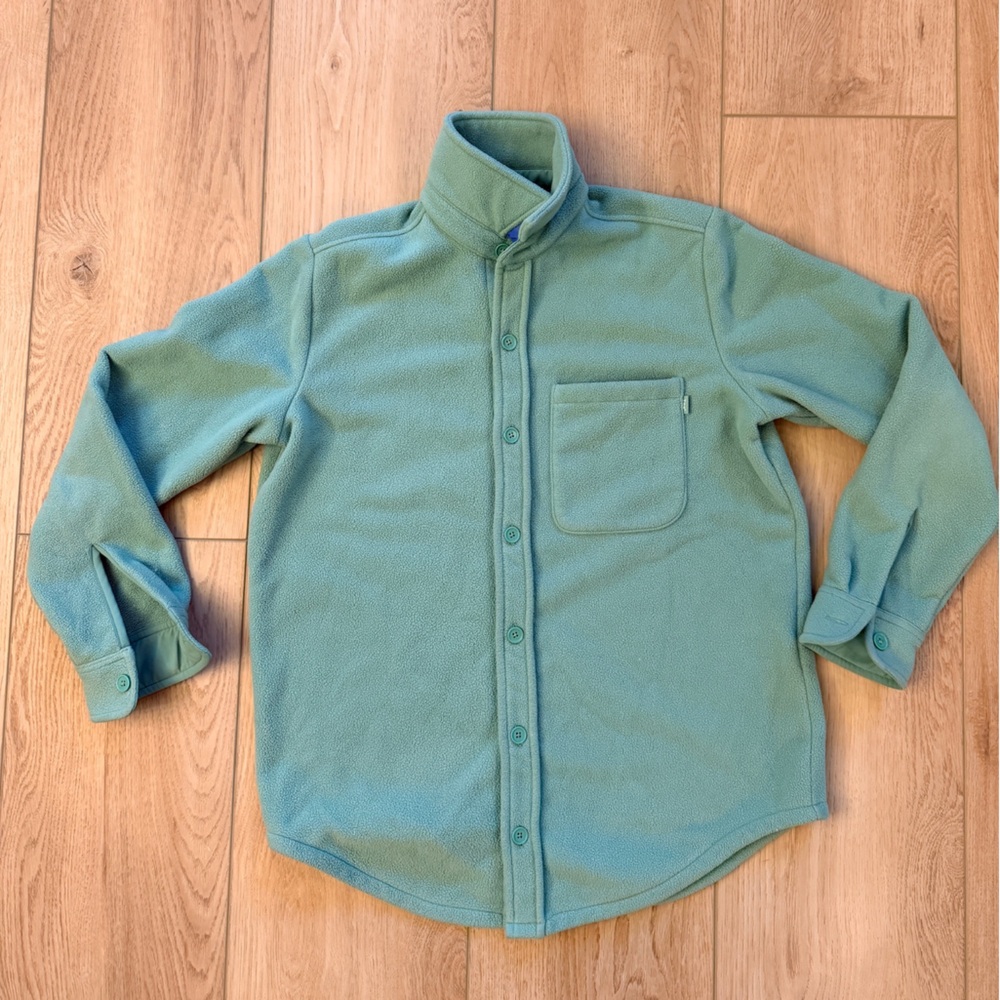 Aritzia Mint Green Fleece shirt Jacket